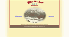 Desktop Screenshot of hansenhof.it